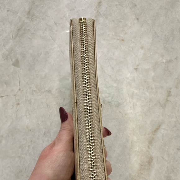 Michael Kors Metallic Gold leather zip wallet - Picture 7 of 7